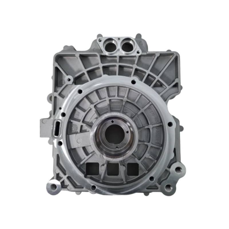 How does the sealing structure design of the front cover of a new energy drive motor improve oil leakage prevention performance through a combination of multi-level sealing rings?